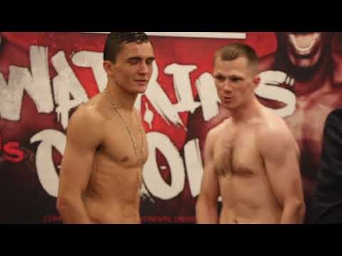 LOUIE LYNN v RICKY STARKY - OFFICIAL WEIGH IN & HEAD TO HEAD / WATKINS v OKOLIE