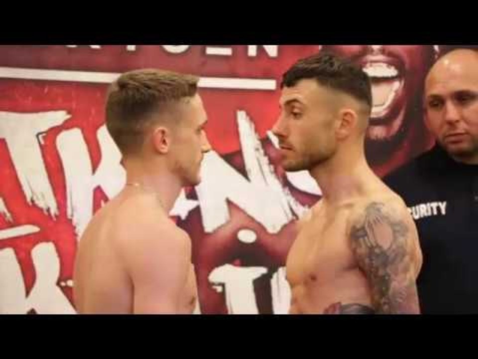 REECE BELLOTTI v RYAN DOYLE - OFFICIAL WEIGH IN & HEAD TO HEAD / WATKINS v OKOLIE