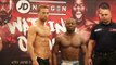 FELIX CASH v FRANCIS TCHOFFO - OFFICIAL WEIGH IN & HEAD TO HEAD / WATKINS v OKOLIE