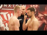 PASSIONS RUN HIGH! TED CHEESEMAN v PAUL UPTON - OFFICIAL WEIGH IN & HEAD TO HEAD : WATKINS v OKOLIE