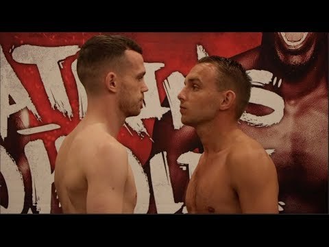 SEAN McGOLDRICK v CRAIG DERBYSHIRE - OFFICIAL WEIGH IN & HEAD TO HEAD / WATKINS v OKOLIE