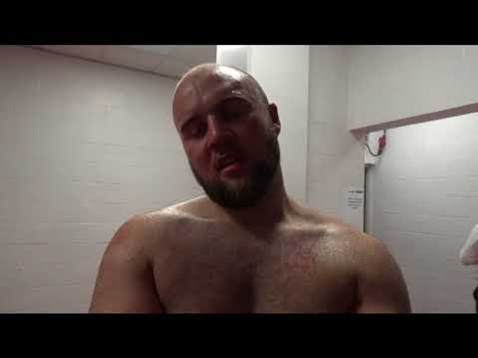HEAVYWEIGHT NATHAN GORMAN REACTS TO HIS 3RD ROUND STOPPAGE OF SEAN TURNER / FURY v SEFERI