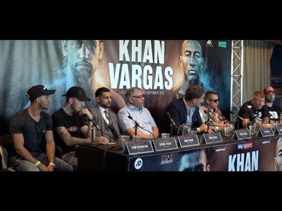 AMIR KHAN v SAMUEL VARGAS - *FULL & UNCUT* PRESS CONFERENCE WITH EDDIE HEARN (BIRMINGHAM)