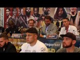 DILLIAN WHYTE TAUNTS DAVE HIGGINS WITH BOTTLES  AFTER HE CALLS HIM 'NOT MENTALLY STABLE' IN PRESSER