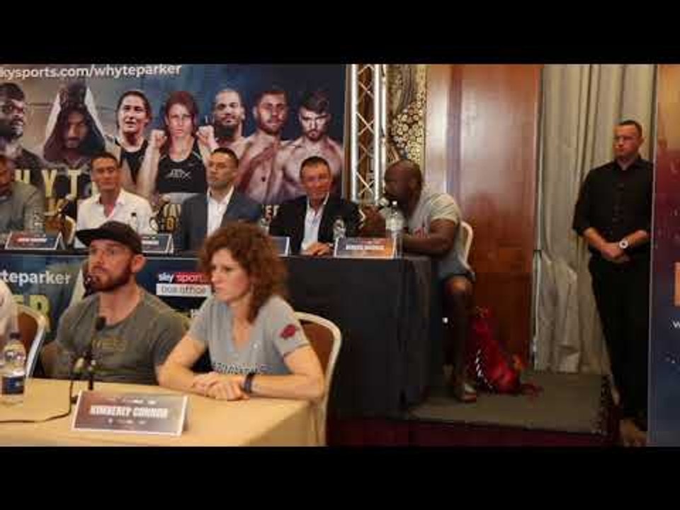 DERECK CHISORA TAUNTS EDDIE HEARN BY REFUSING TO ANSWER HIS QUESTION PROPERLY IN PRESS CONFERNCE