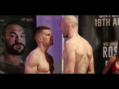 VERY INTENSE! - STEVEN WARD v STEVE COLLINS JR OFFICIAL WEIGH IN & HEAD TO HEAD / WARD v COLLINS JR
