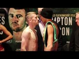 AND THE NEW? -  PADDY BARNES v  CRISTOFER ROSALES - OFFICIAL WEIGH-IN AHEAD OF WORLD TITLE FIGHT