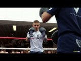 COME ON THE JACKAL! - CARL FRAMPTON SMASHES THE PADS IN FRONT OF BELFAST FAITHFUL