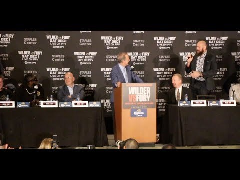 FIERY! - TYSON FURY & DEONTAY WILDER GO FULLY BLOWN AT IT IN FINAL PRESS CONFERENCE / WILDER v FURY