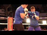 READY FOR REVENGE! - LUKE CAMPBELL SMASHES PADS WITH SHANE McGUIGAN AHEAD OF MENDY REMATCH