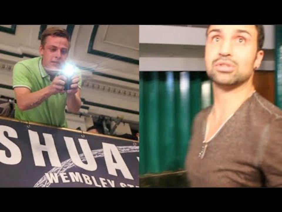 FAN TAUNTS PAULIE MALIGNAGGI (WHO RESPONDS) OVER CONOR McCGREGOR @ YORK HALL -/ & ON JOSHUA-POVETKIN