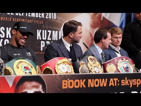 ANTHONY JOSHUA v ALEXANDER POVETKIN *FULL & COMPLETE* FINAL PRESS CONFERENCE / JOSHUA-POVETKIN