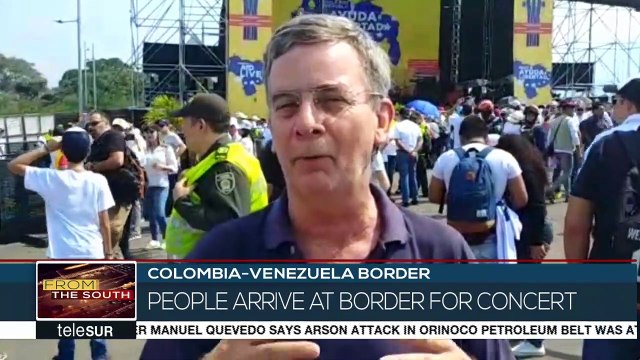 Colombia: Thousands are turning out for a concert organised in Cucuta