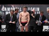 THE REMATCH! - LUKE CAMPBELL v YVON MENDY - OFFICIAL WEIGH-IN VIDEO / JOSHUA-POVETKIN