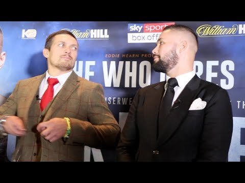 'I WILL NEVER QUIT!' - OLEKSANDR USYK & TONY BELLEW TRADE WORDS IN HEAD TO HEAD @ PRESS CONFERENCE