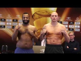 HEAVYWEIGHTS IN ARABIA! - KEM LJUNGQUIST v MOURAD OMAR - OFFICIAL WEIGH IN / GROVES v SMITH