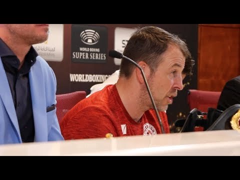 JOE GALLAGHER REACTS TO CALLUM SMITH BECOMING WORLD CHAMPION BY KNOCKING OUT GROVES IN JEDDAH