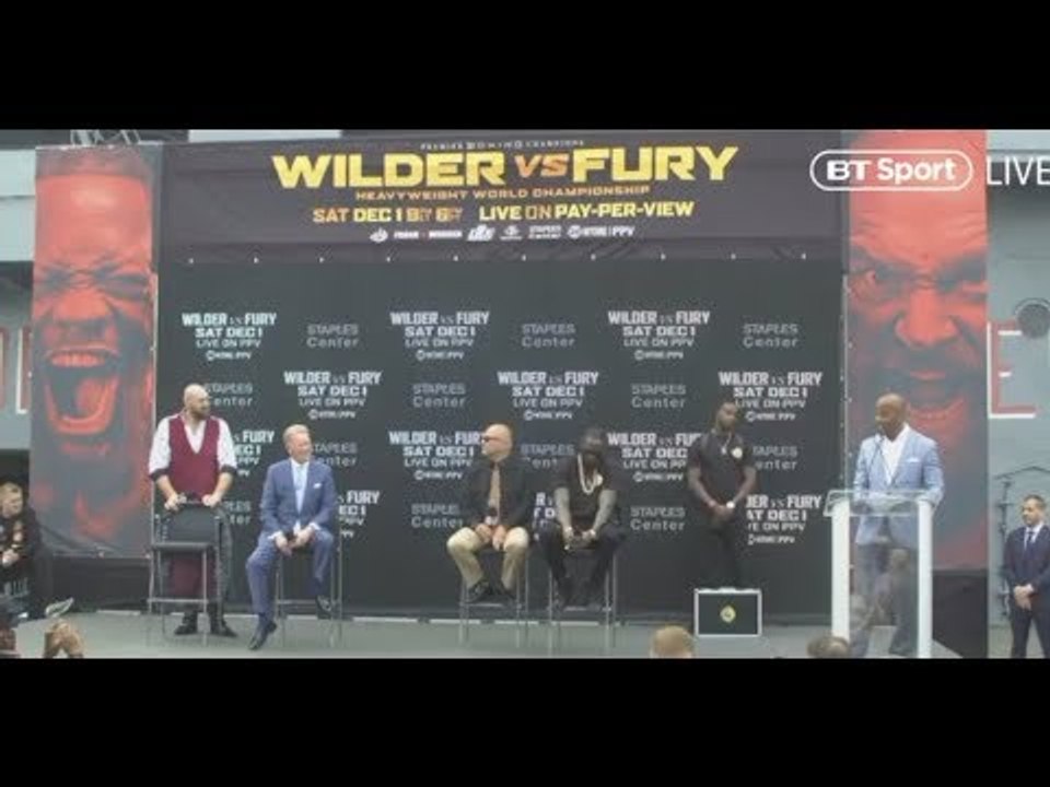 DEONTAY WILDER v TYSON FURY - *FULL & UNCUT* NEW YORK CITY PRESS CONFERENCE / WILDER-FURY
