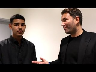 'EVERYONE IN BOXING WANTED THIS KID, HE SIGNED WITH US' -EDDIE HEARN ON 17-YR OLD STAR DIEGO PACHECO