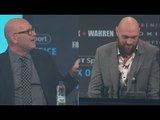 YOU'RE GETTING KNOCKED OUT!  -LOU DiBELLA TO TYSON FURY - AFTER BEING CALLED 'BALDY' - FURY RESPONDS