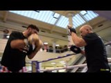 WHITE RHINO POWER! - DAVE ALLEN SMASHES PADS AHEAD OF SAMIR NEBO FIGHT IN NEWCASTLE / RITSON-PATERA