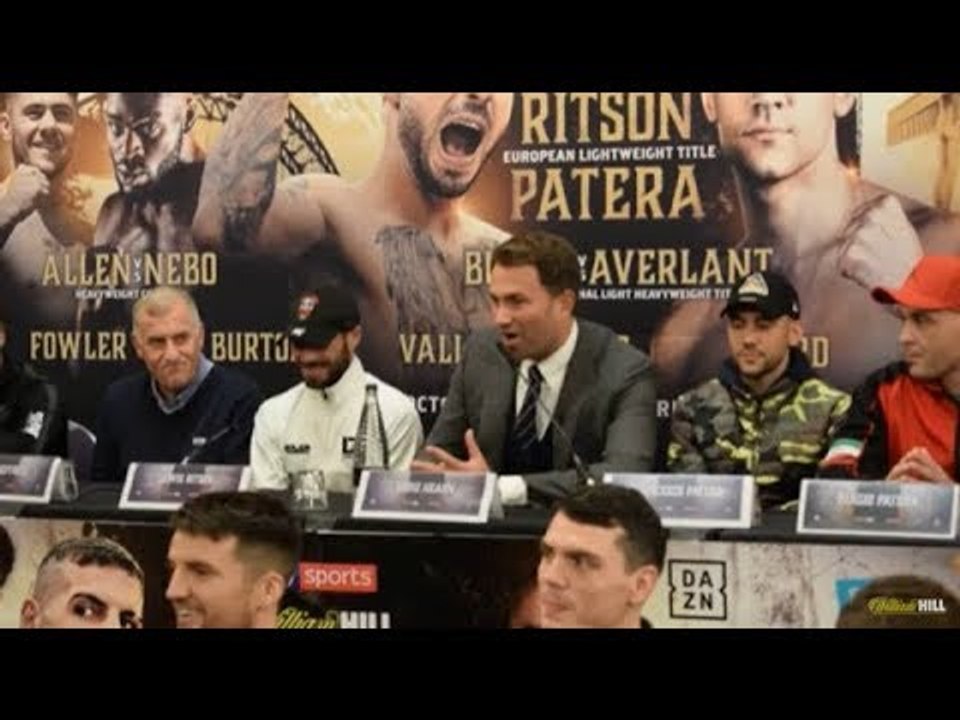 LEWIS RITSON v FRANCESCO PATERA *FULL & UNCUT* FINAL PRESS CONFERENCE IN NEWCASTLE / RITSON-PATERA