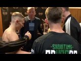 HEATED! SUNNY EDWARDS & RYAN FARRAG CLASH AT WEIGH IN - AS BROTHER CHARLIE EDWARDS GETS INVOLVED!
