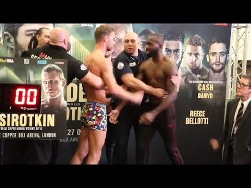 THINGS GET PHYSICAL! FELIX CASH v STEPHEN DANYO /  *FULL & OFFICIAL* WEIGH-IN