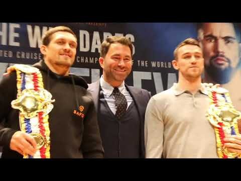 TWO RING MAGAZINE CHAMPS! - OLEKSANDR USYK & CALLUM SMITH WITH THE PRESTIGIOUS BELTS w/EDDIE HEARN