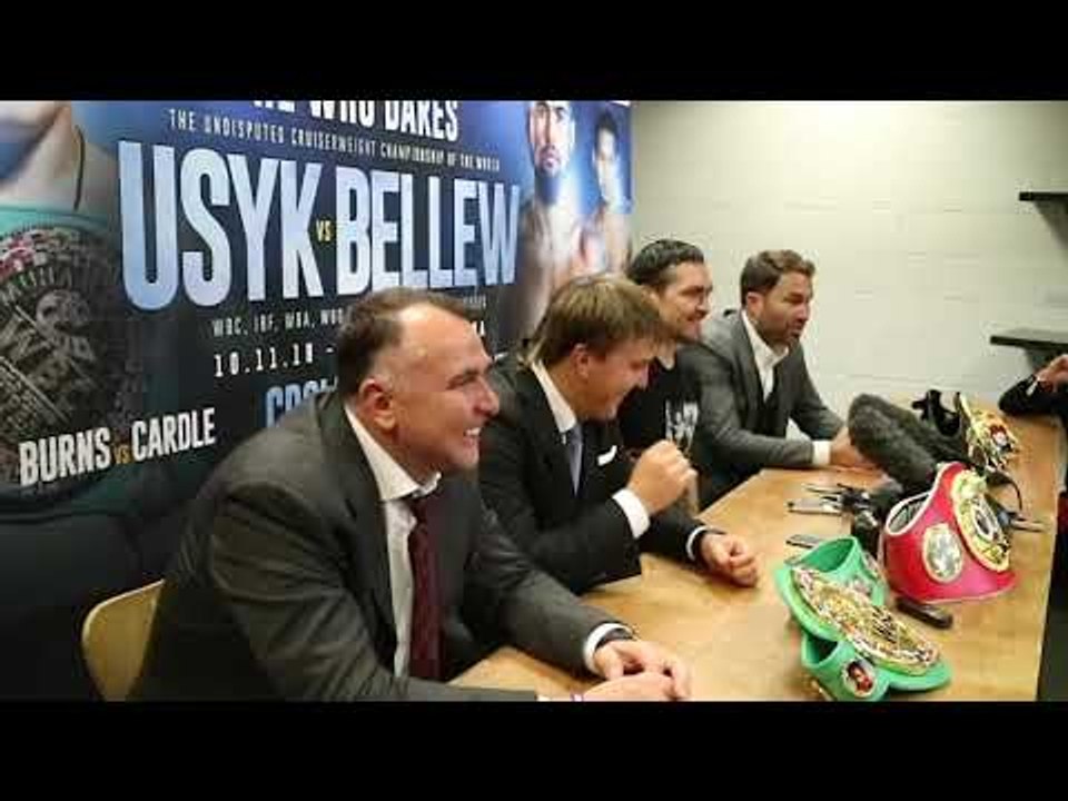 OLEKSANDR USYK *FULL & UNCUT* POST FIGHT PRESS CONFERENCE WITH EDDIE HEARN / USYK v BELLEW