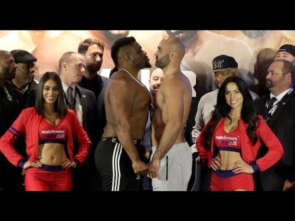 315 lbs ANIMAL! - JARRELL 'BIG BABY' MILLER v BOGDAN DINU - OFFICAL WEIGH-IN (KANSAS) / MILLER-DINU