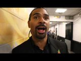 DAVID HAYE IMMEDIATE REACTION TO OLEKSANDR USYK KNOCKOUT OF TONY BELLEW / USYK-BELLEW