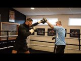 FURY POWER! TOMMY FURY (TYSON'S YOUNGER BROTHER) SMASHES PADS WITH RICKY HATTON AHEAD OF PRO DEBUT