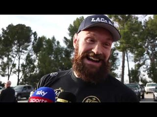 TYSON FURY CLAIMS THAT HE WILL CONTINUE HIS CAREER IN AMERICA AFTER HE BEATS DEONTAY WILDER