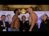 HEAVYWEIGHTS CLASH! - MICHAEL HUNTER v ALEXANDER USTINOV  - OFFICIAL WEIGH IN FROM MONTE CARLO