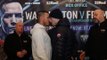 HEATED BEEF! - MARK HEFFRON & LIAM WILLIAMS GO AT IT DURING HEAD-TO-HEAD AT FINAL PRESSER