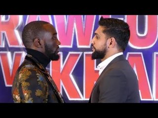 IT'S ON! TERENCE CRAWFORD v AMIR KHAN **OFFICIAL** HEAD-TO-HEAD @ PRESS CONFERENCE