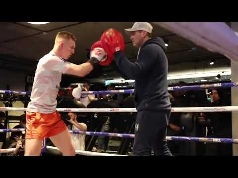 EUROPEAN TITLE UP FOR GRABS! - TED CHEESEMAN PUBLIC WORKOUT WITH TRAINER TONY SIMS AT BXR LONDON