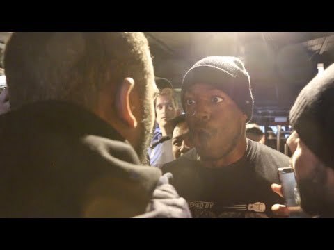 RAW BEEF! DEION JUMAH CONFRONTS LAWRENCE OKOLIE & HIS TRAINER BARRY ROBINSON IN VERY HEATED EXCHANGE