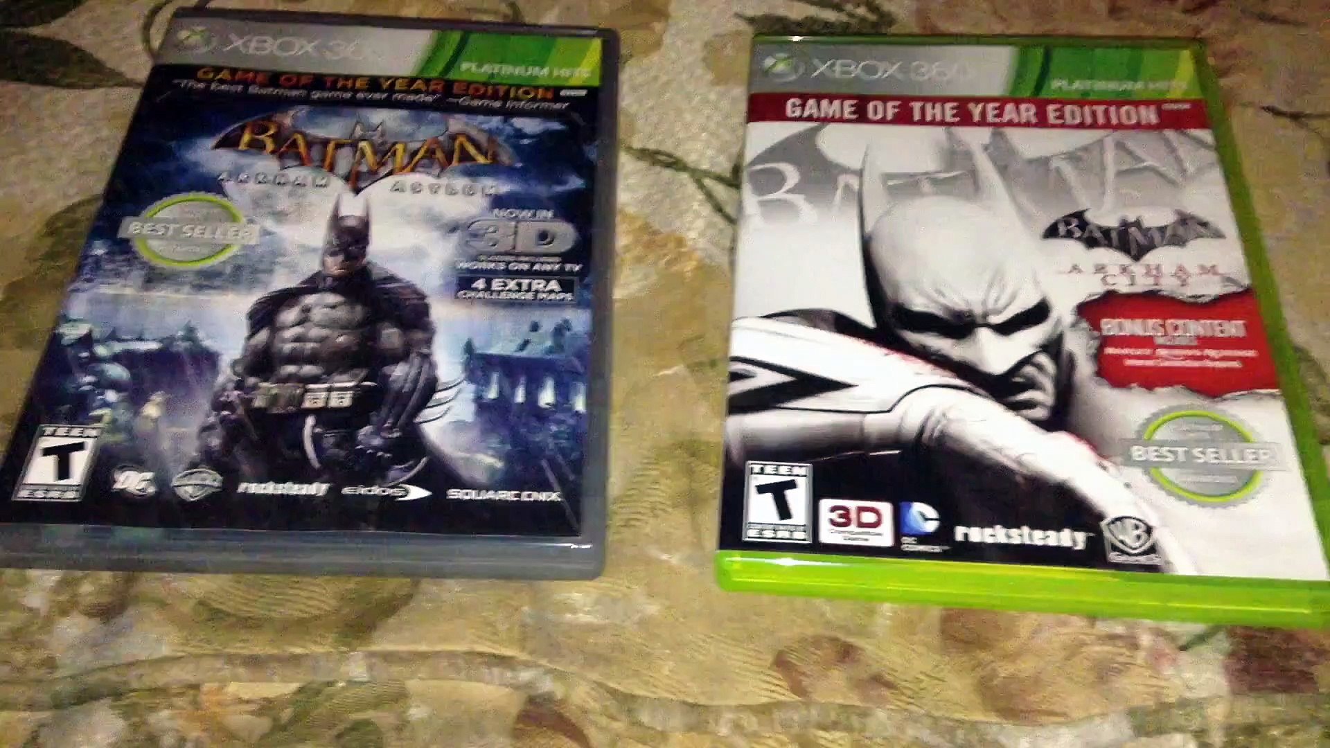 Batman Arkham Asylum Arkham City Xbox 360 Game Of The Year Editions Video Dailymotion