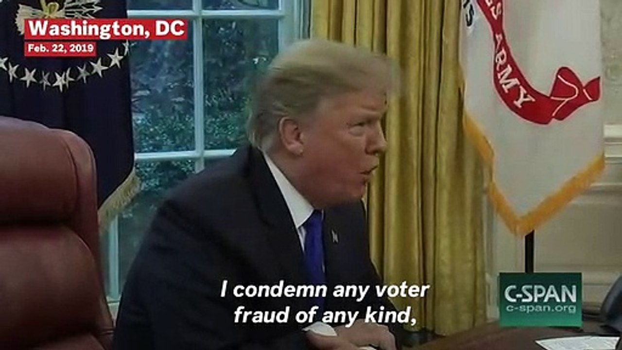 Trump Says He 'Condemns Any Voter Fraud Of Any Kind'