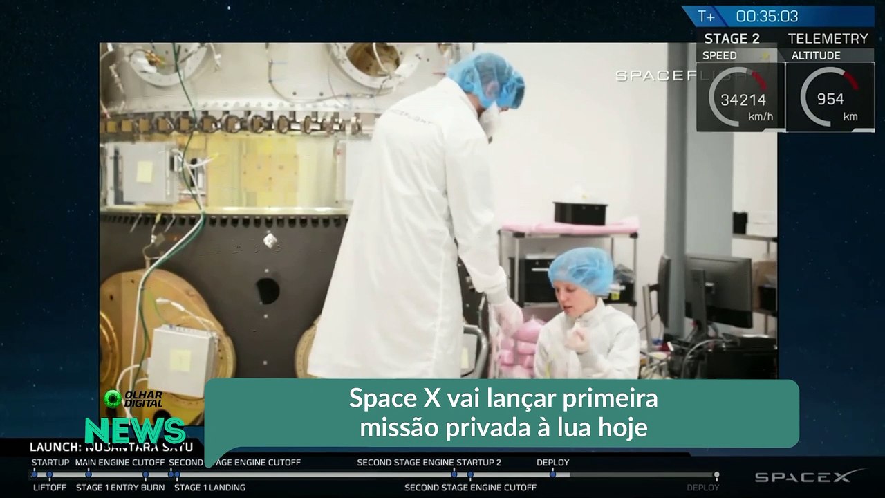 Primeira sonda privada a caminho da Lua