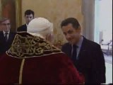 El Papa recibe a Sarkozy en el Vaticano