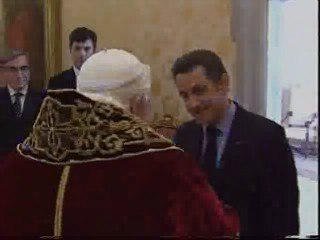 El Papa recibe a Sarkozy en el Vaticano