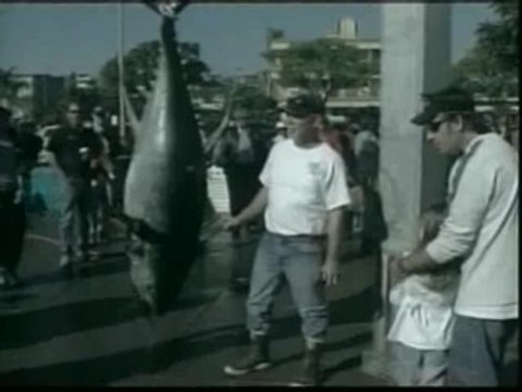 Un pescador de California pesca un atún de más de 160 kilos