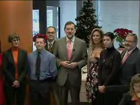 Rajoy y la familia popular felicitan la Navidad