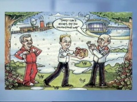 Bernie Ecclestone se burla de Ron Dennis en una felicitación navideña