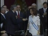 Cristina Fernández toma posesión como presidenta de Argentina