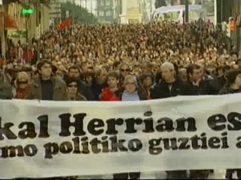 Manifestación por los presos en Bilbao