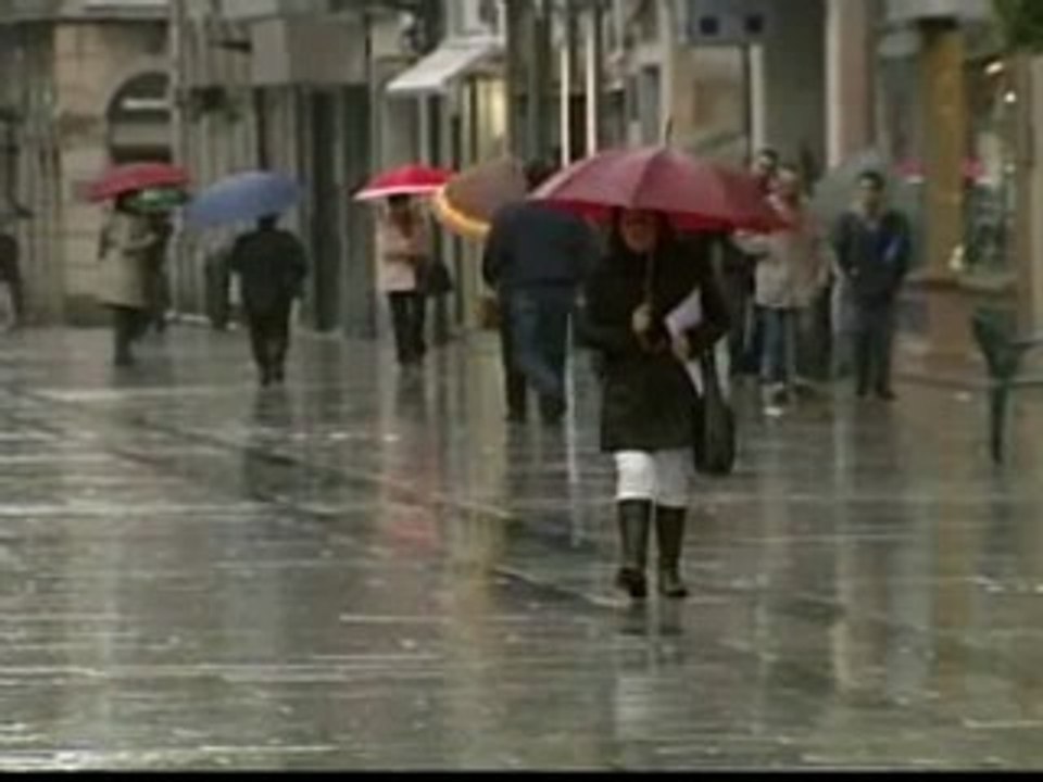Primer temporal de lluvias del otoño tras un fin de semana gélido
